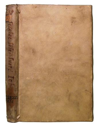 BIBLE IN LATIN.  Libri iusti Iob ex Chaldaeo.  1618